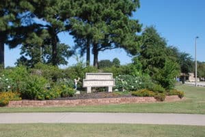 Front Signage and Landscaping at Dyess Park