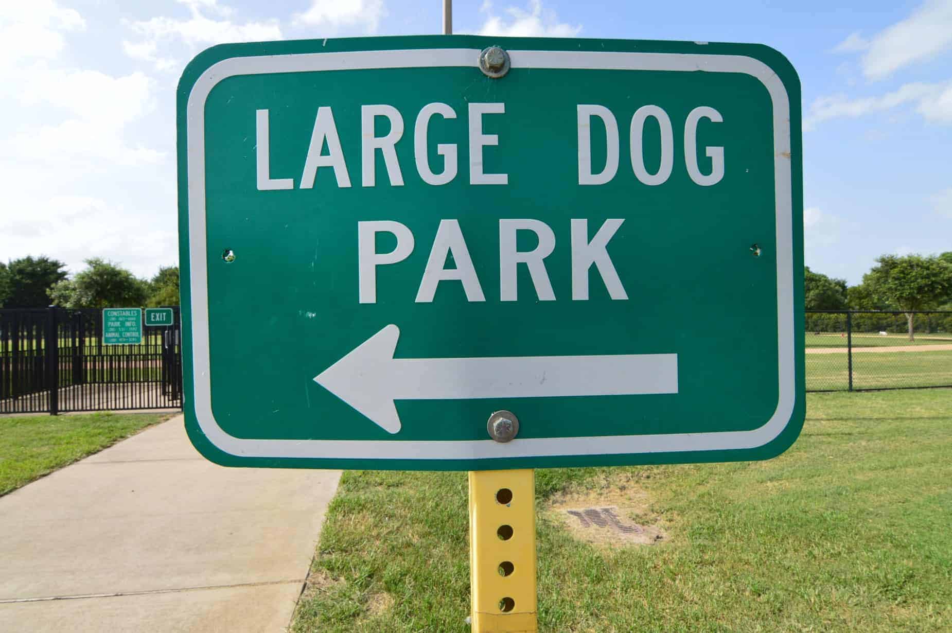 Congressman Bill Archer Dog Park Sign in Houston TX
