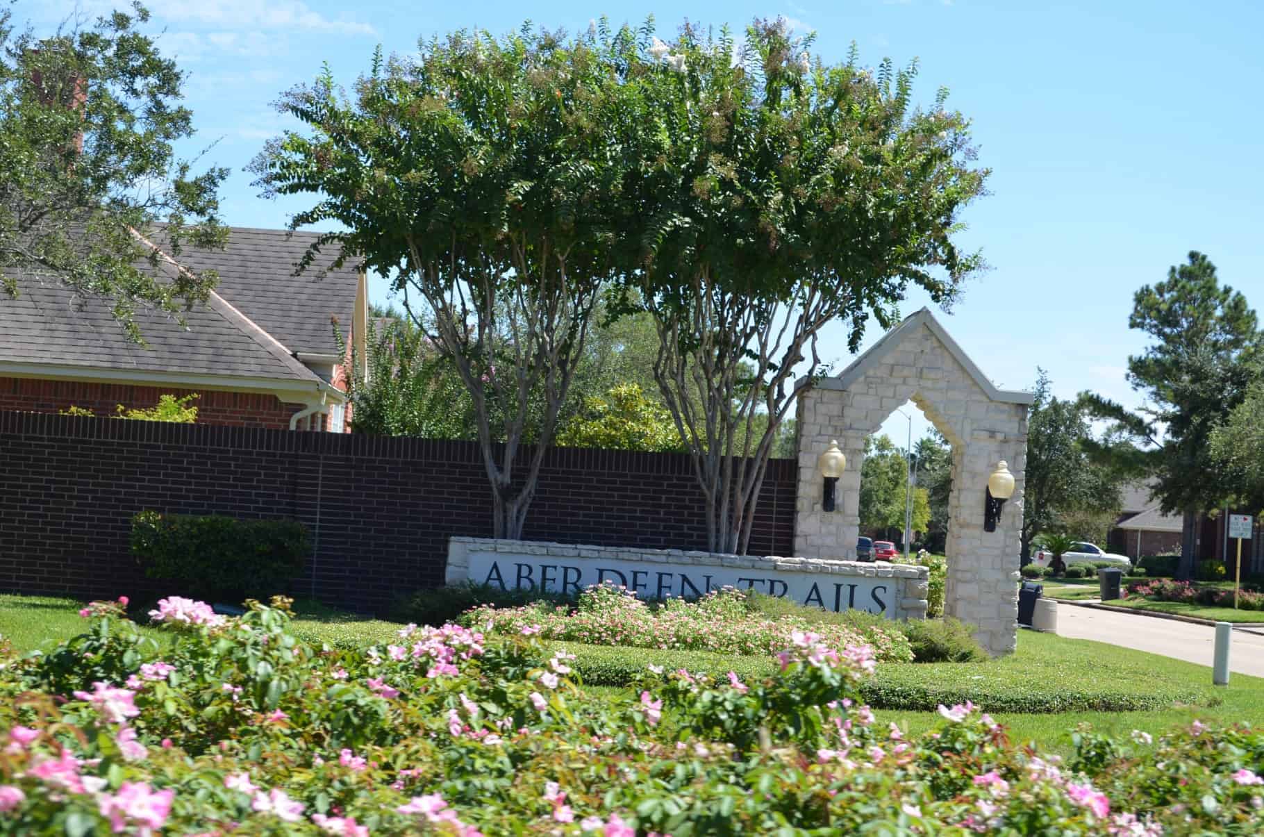 Aberdeen Trails Houston TX Sign 2
