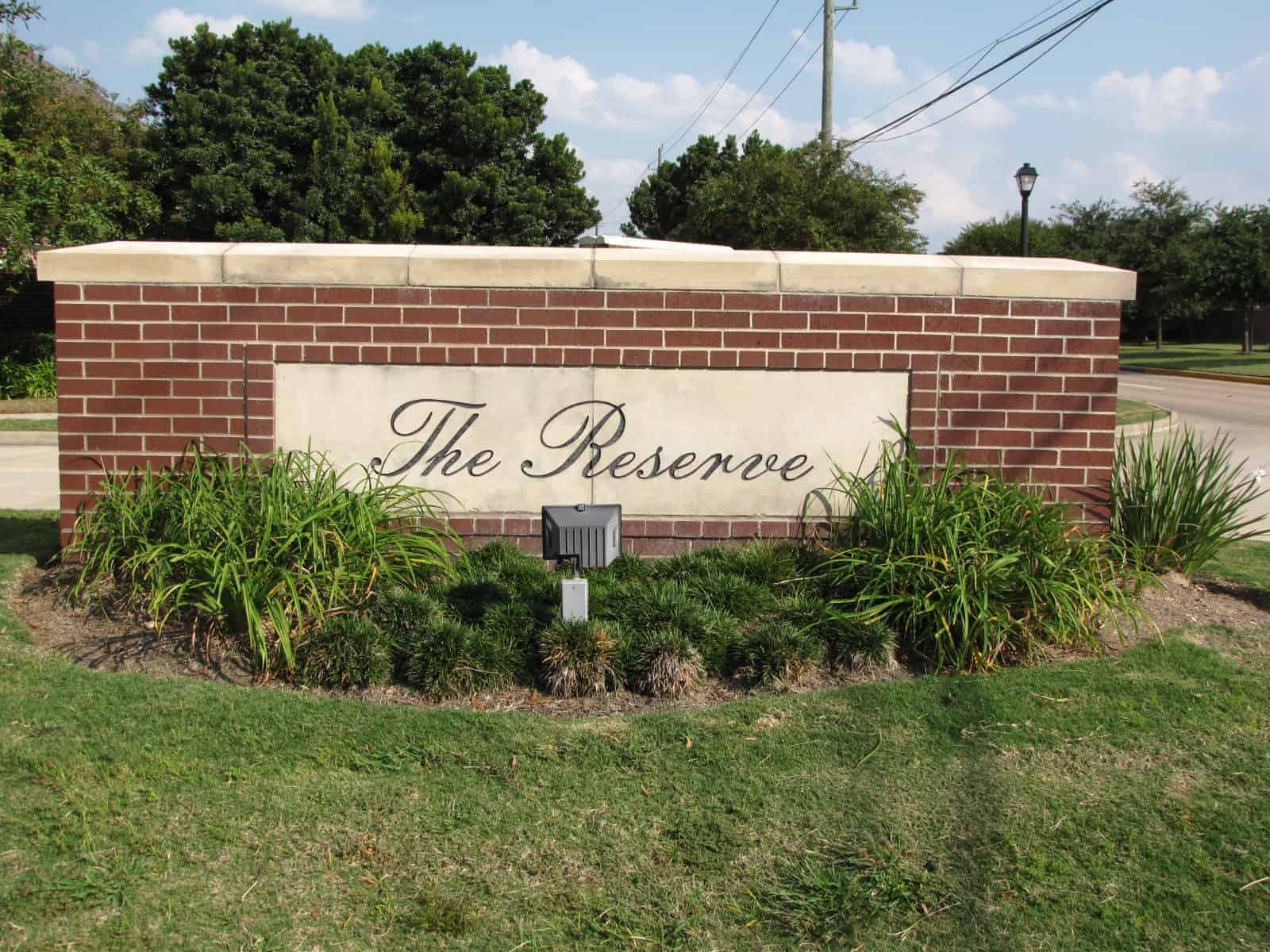 Copper Lakes Houston TX The Reserve Sign