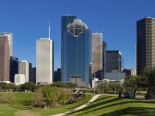 Downtown Houston TX Skyline in Houston TX