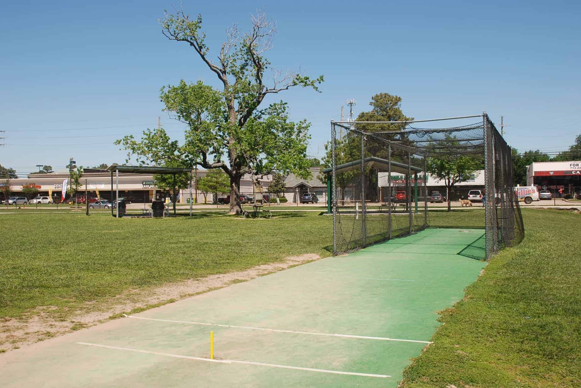 Matzke Park Cricket warm-up & practice cage in Houston TX