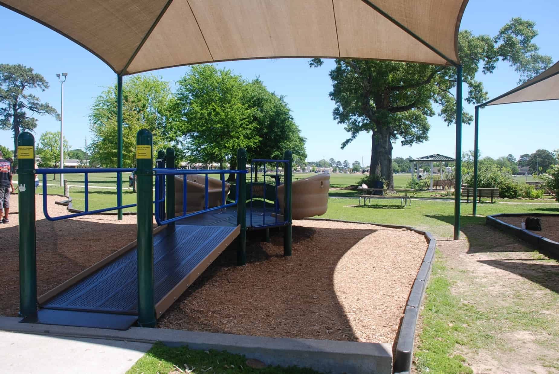 Matzke Park covered playground area for special needs children in Houston TX