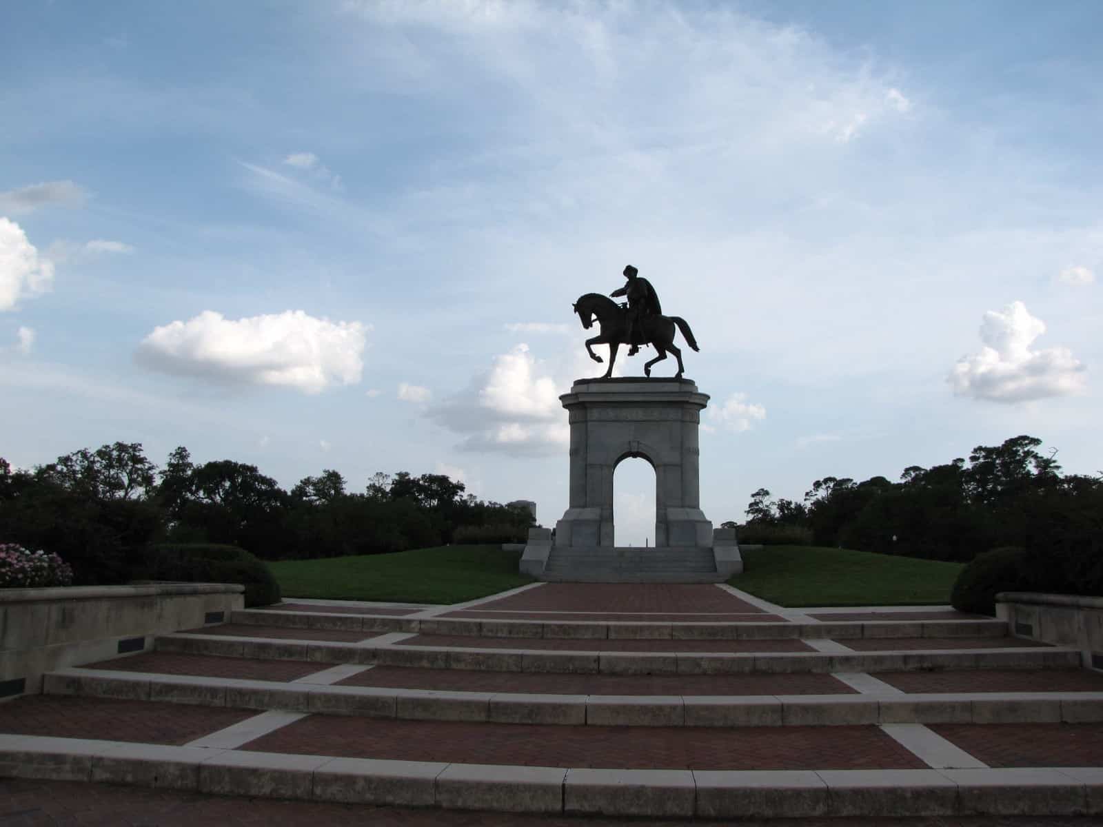 Sam Houston Statue at Hermann Park in Houston TX