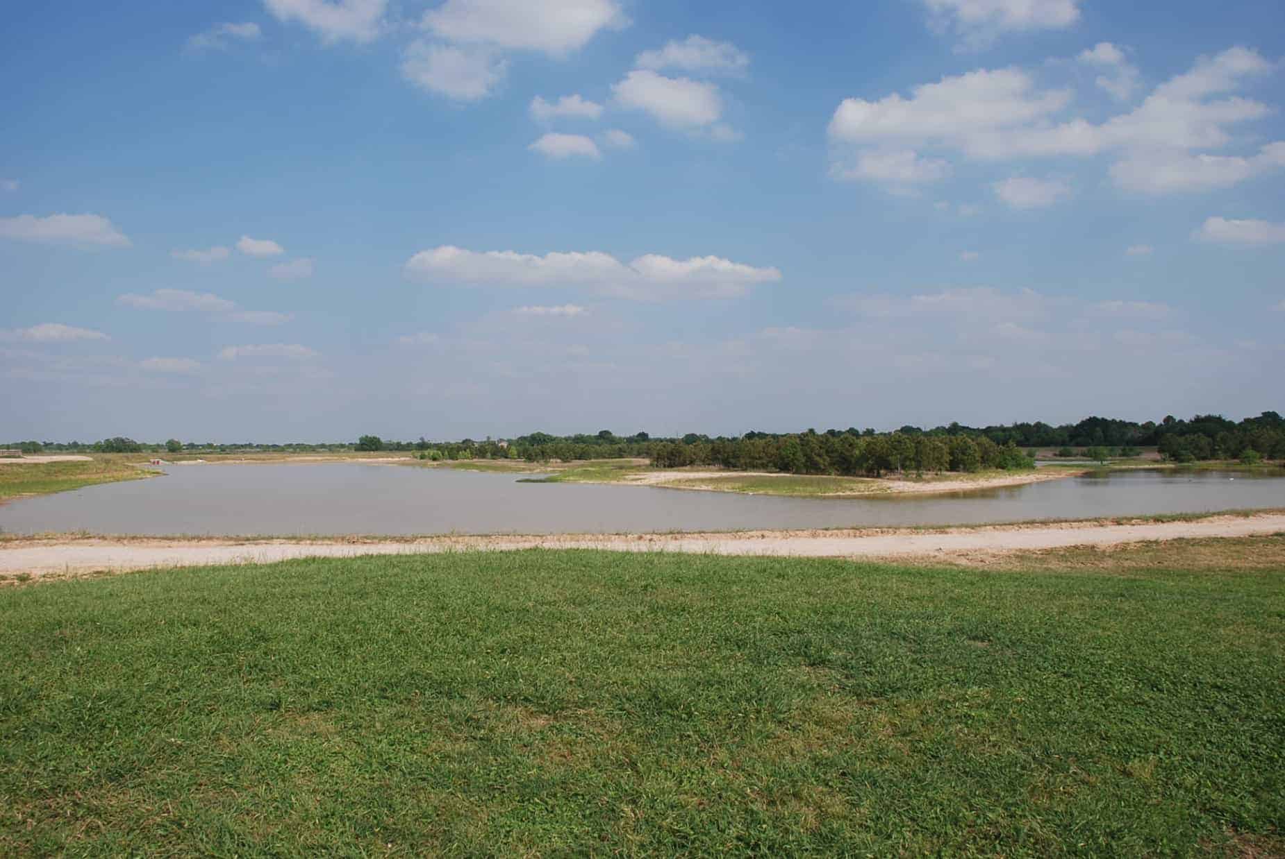 Water Detention area at Mason Creek Park along Porter Rd Katy TX