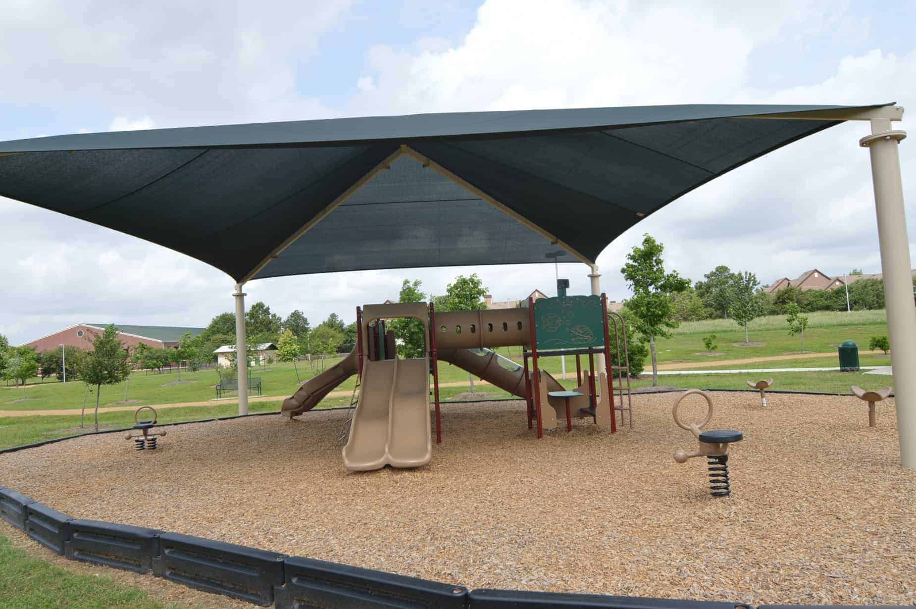 Easton Commons Nature Park Covered Playground Area in Houston TX
