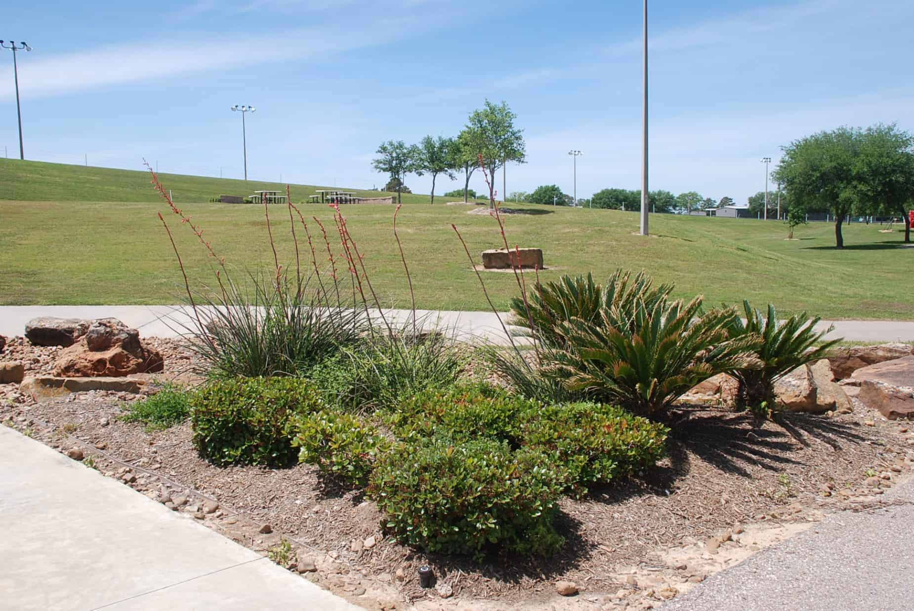 Landscaping at Hockley Recreational Complex Hockley TX