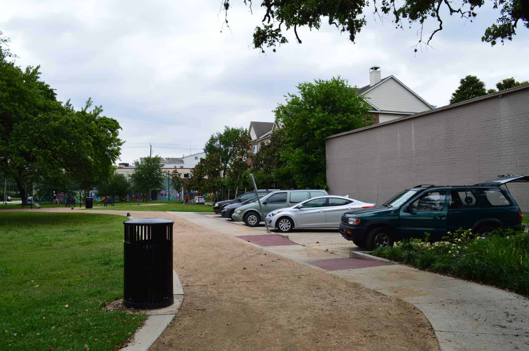 Baldwin Park Parking and Walking Trail in Houston TX