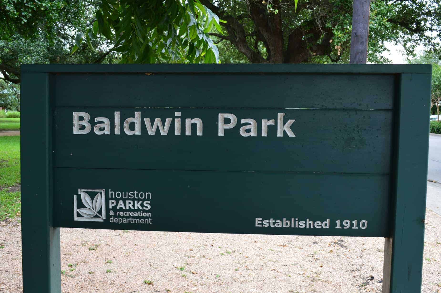Baldwin Park Signage in Houston TX