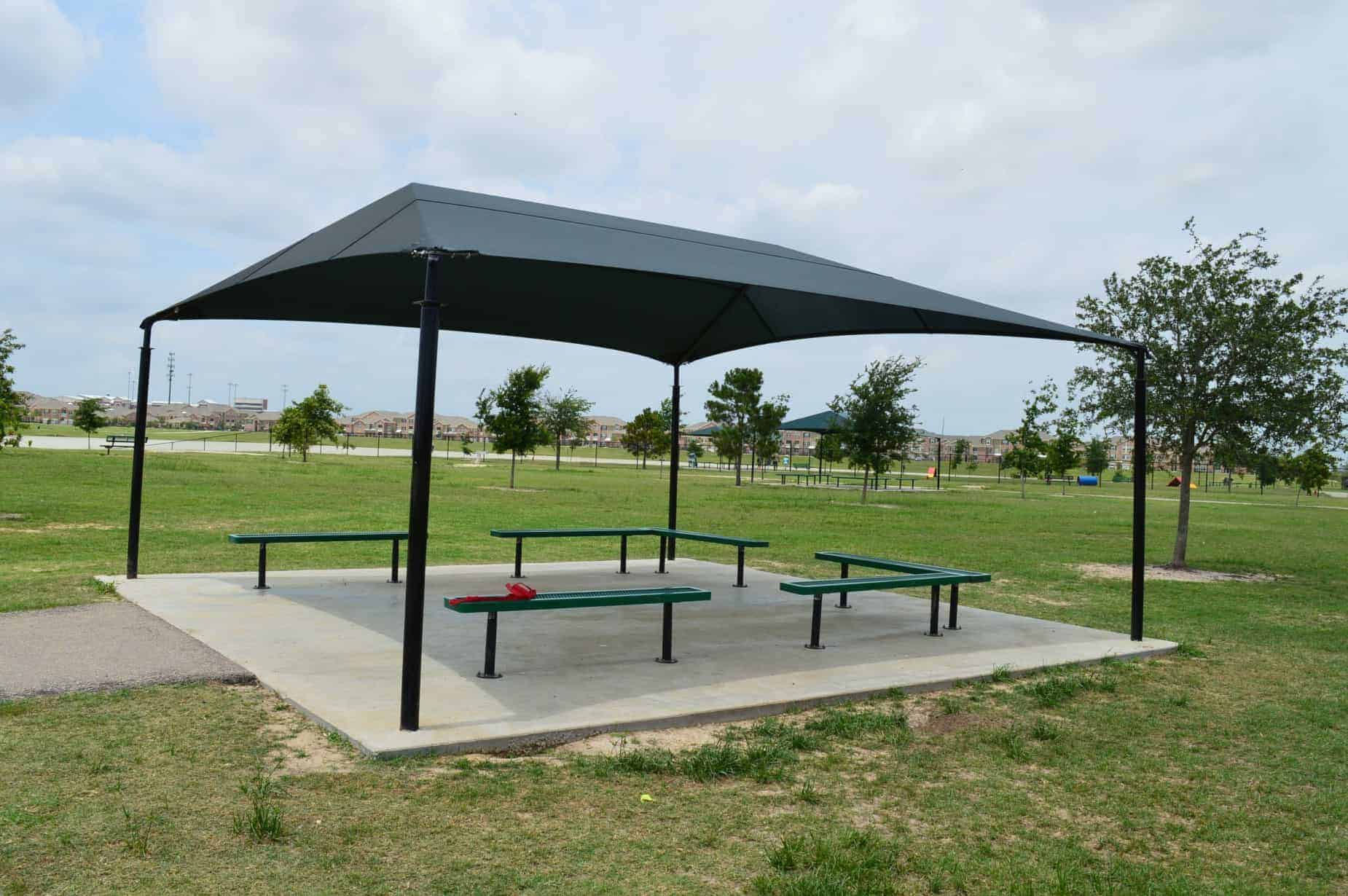 Goforth Park Houston TX shade area at large dog park