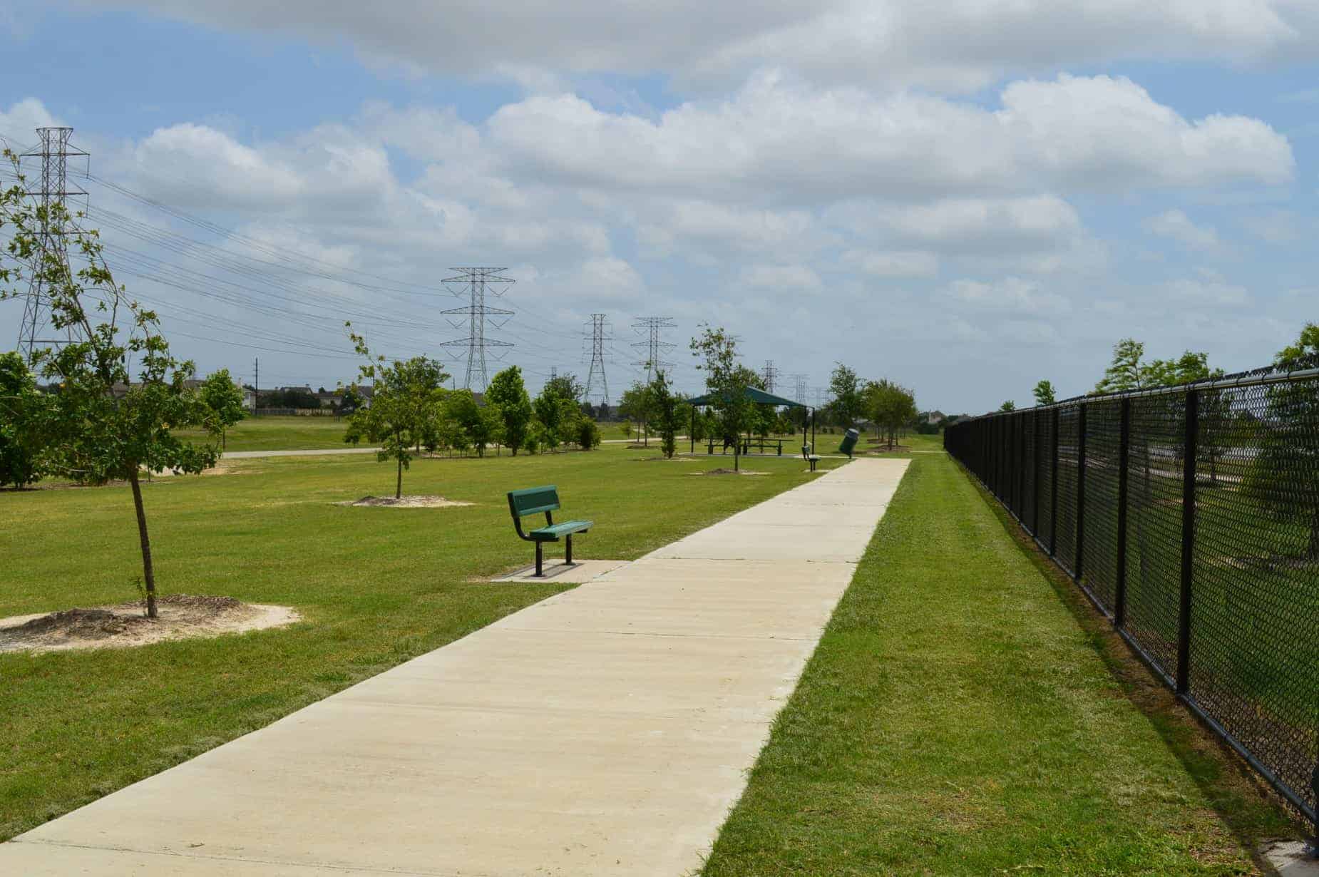 Goforth Park Houston TX trail adjacent to dogparks