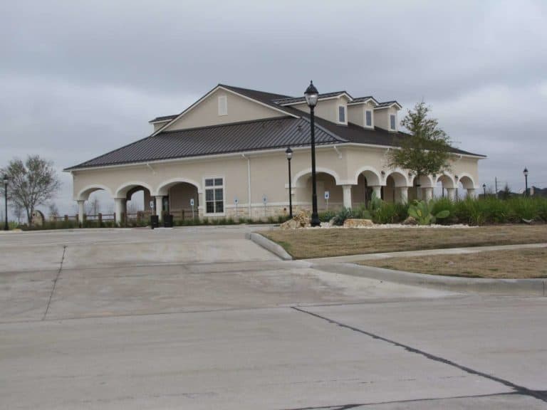 The community clubhouse in Firethorne, Katy, TX