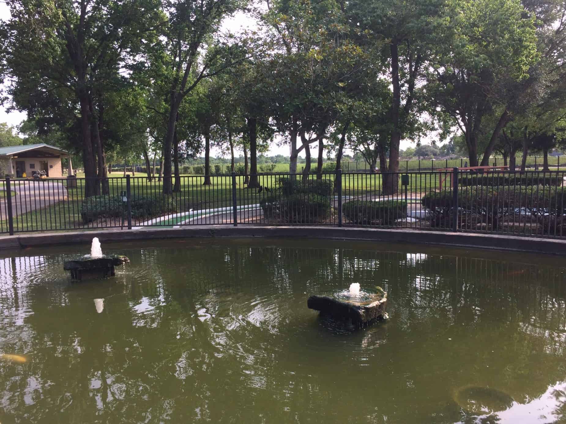 Water Fountains at Mary Jo Peckham Park Katy TX