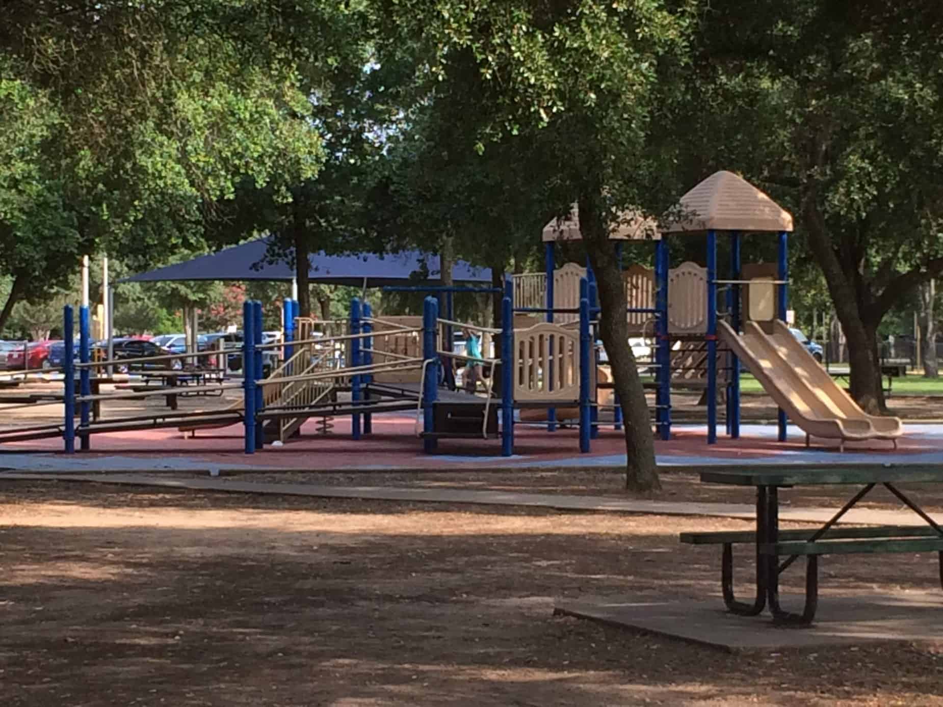 Playground for older kids at Mary Jo Peckham Park Katy TX