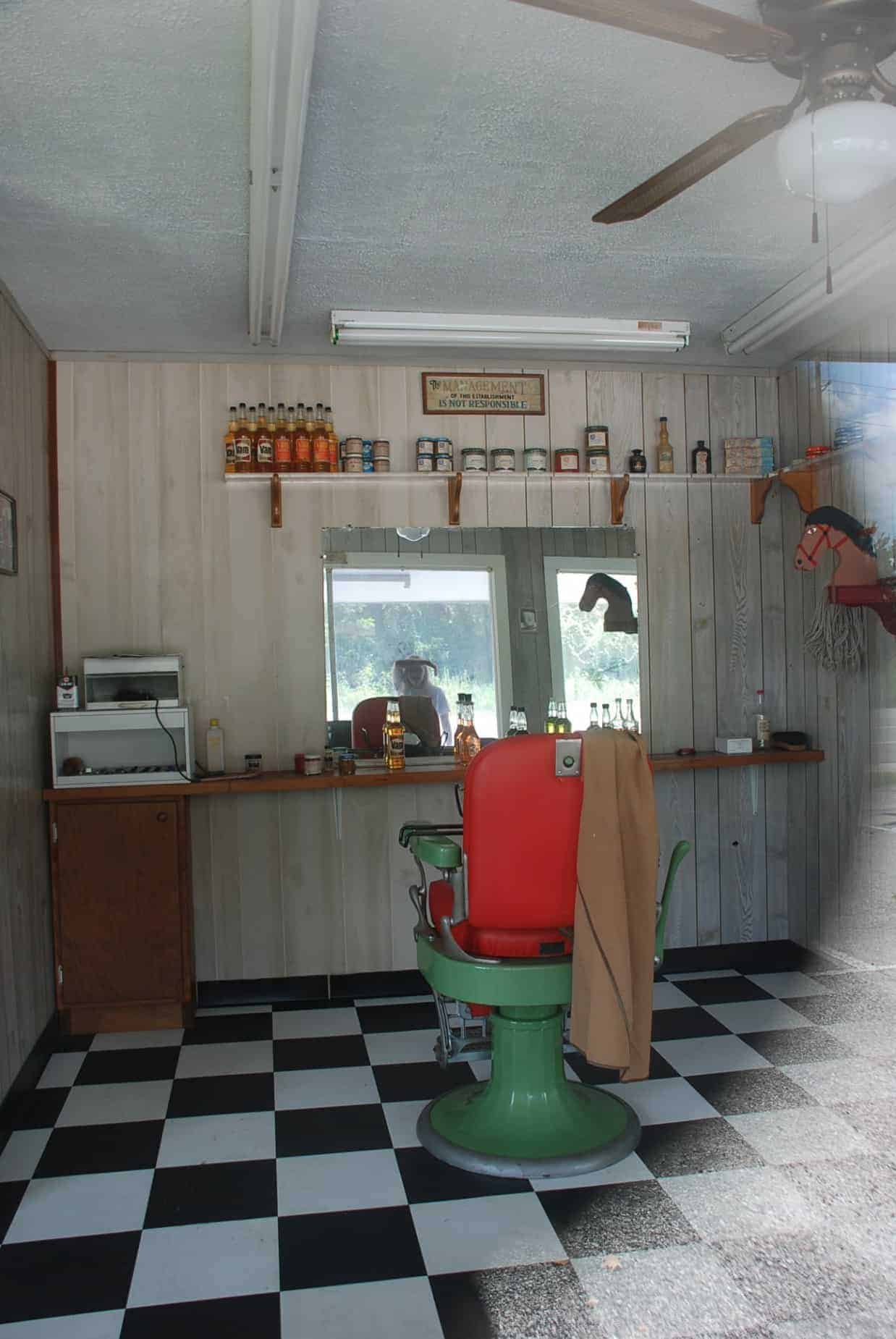 Original Barber Shop at Cypress Top Historic Park