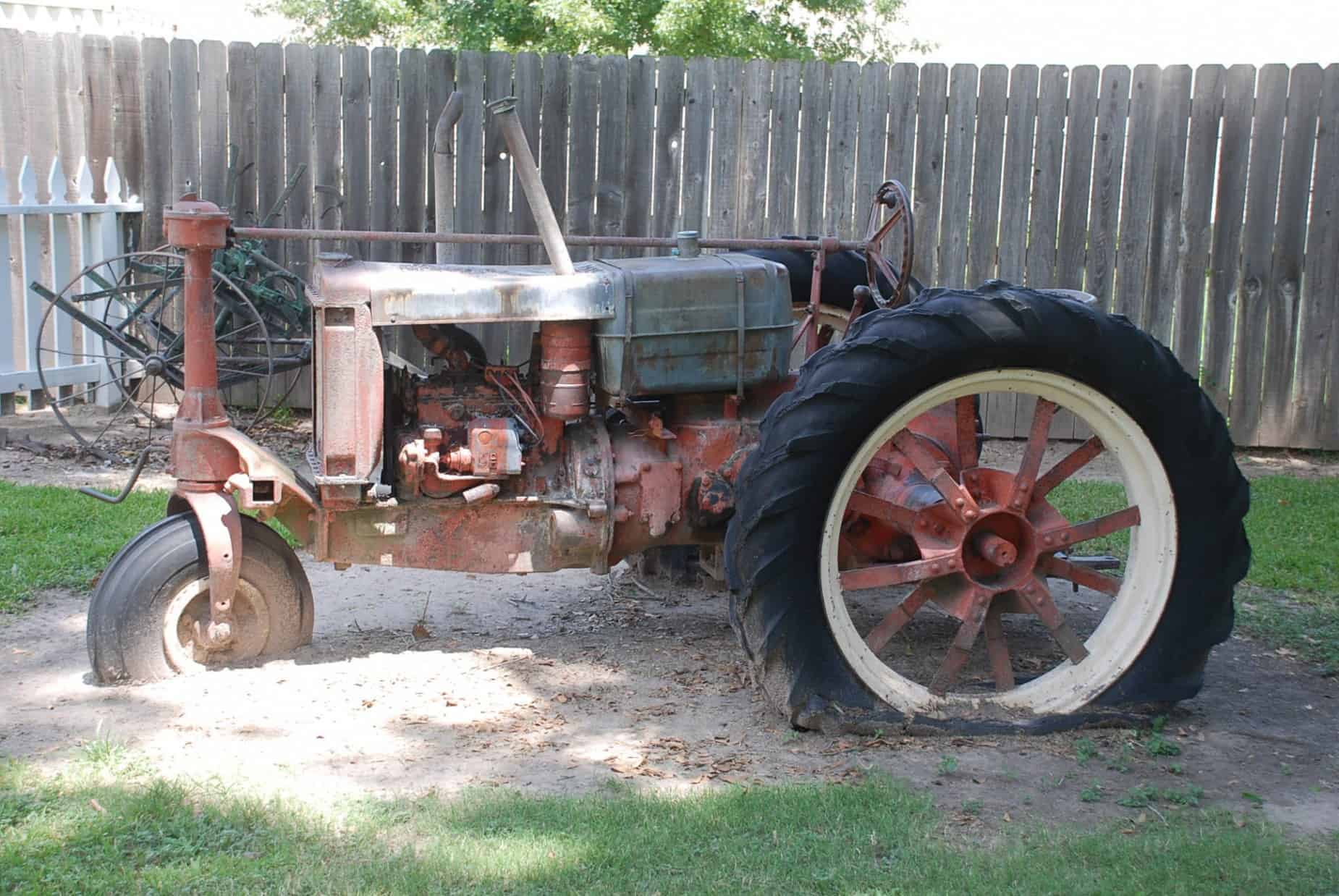 Original Farming Equipment at Cypress Top Historic Park