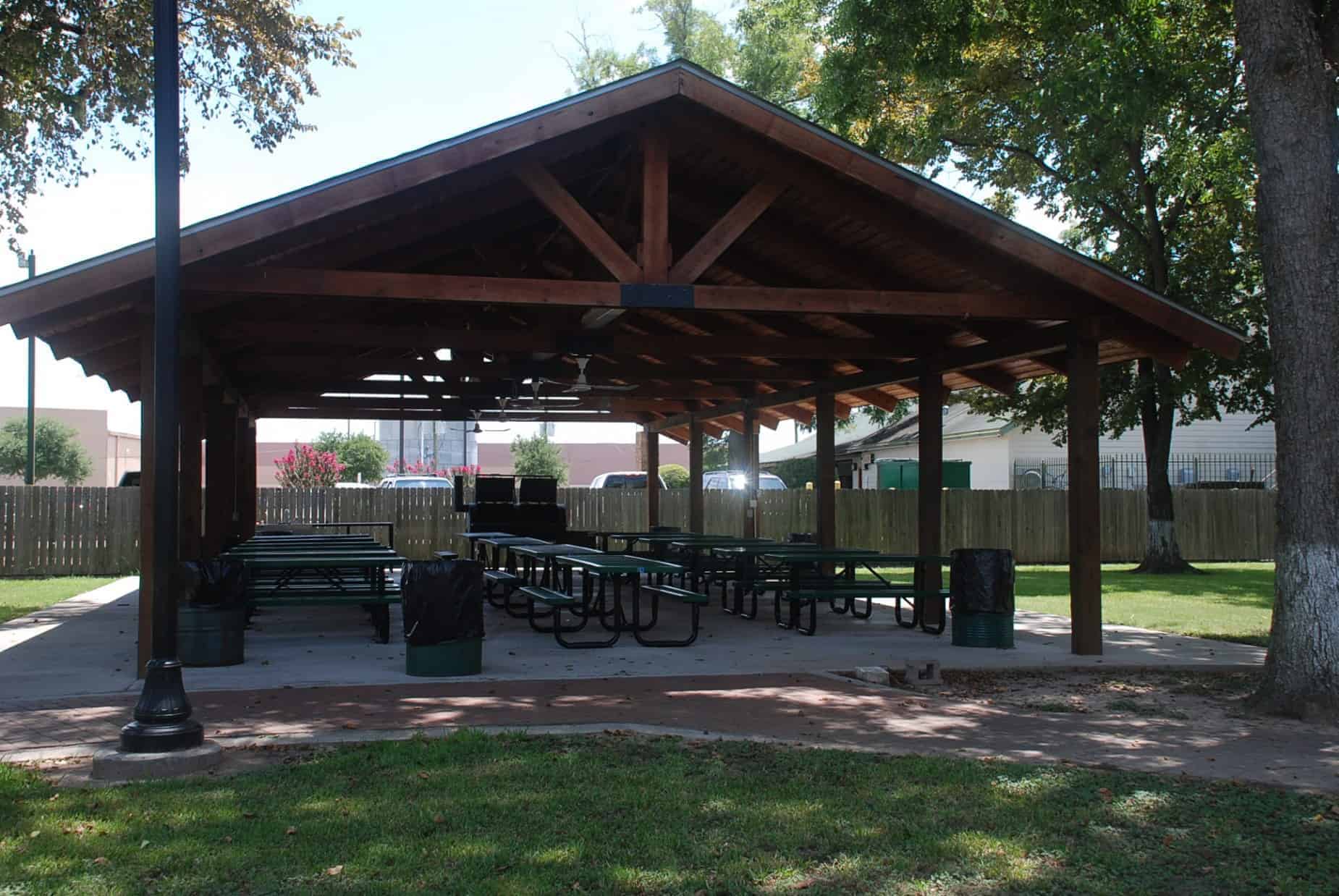 Picnic Pavilion with BBQ at Cypress Top Historic Park