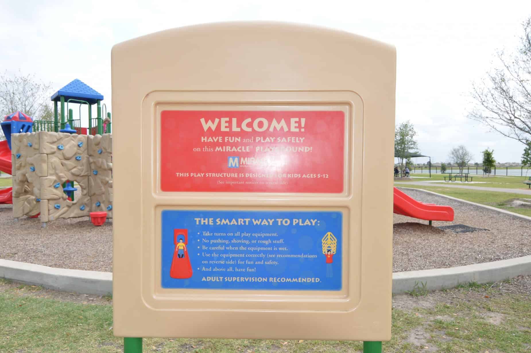 Goforth Park Houston TX Playground Sign