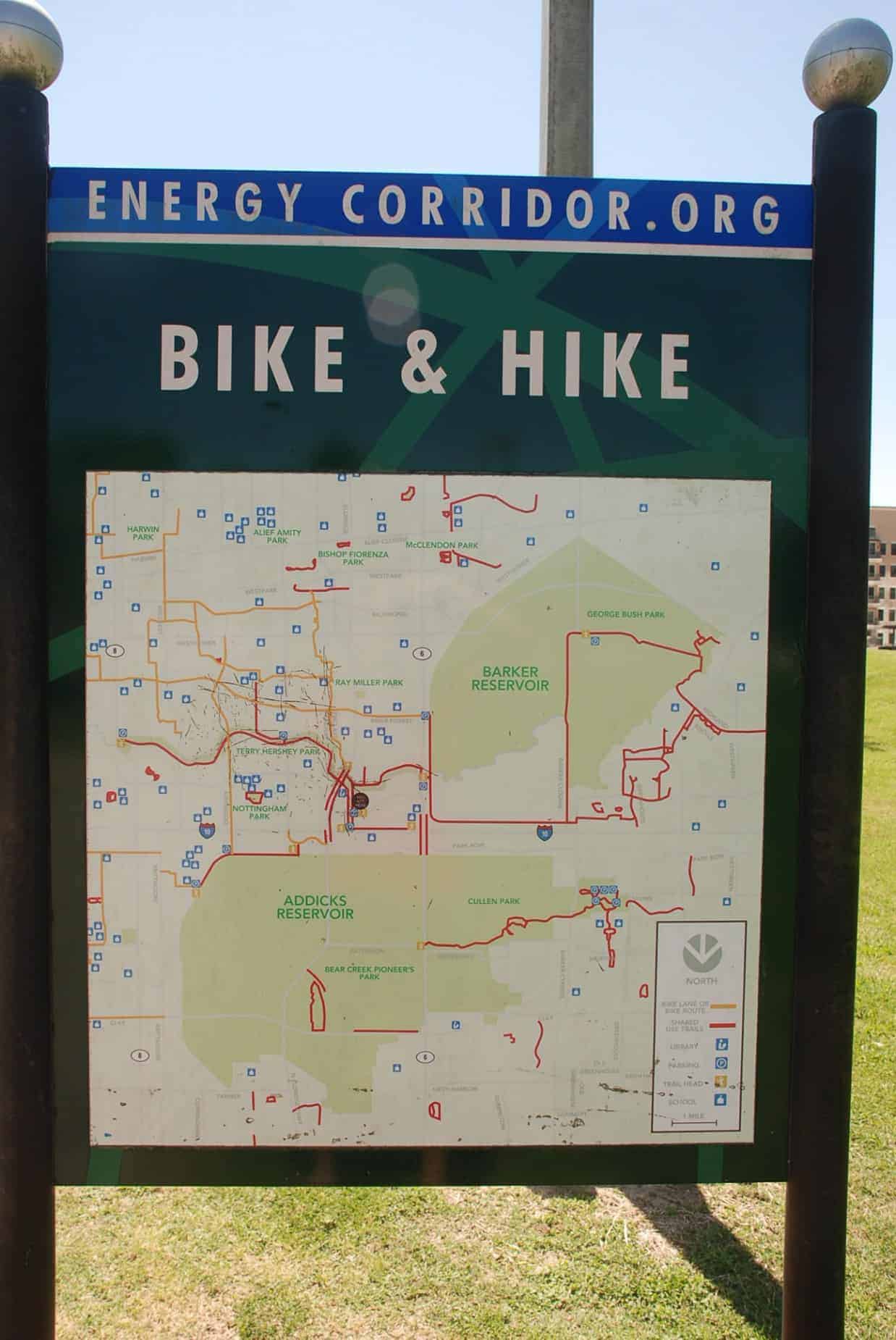 Terry Hershey Park Hike & Bike Trail map