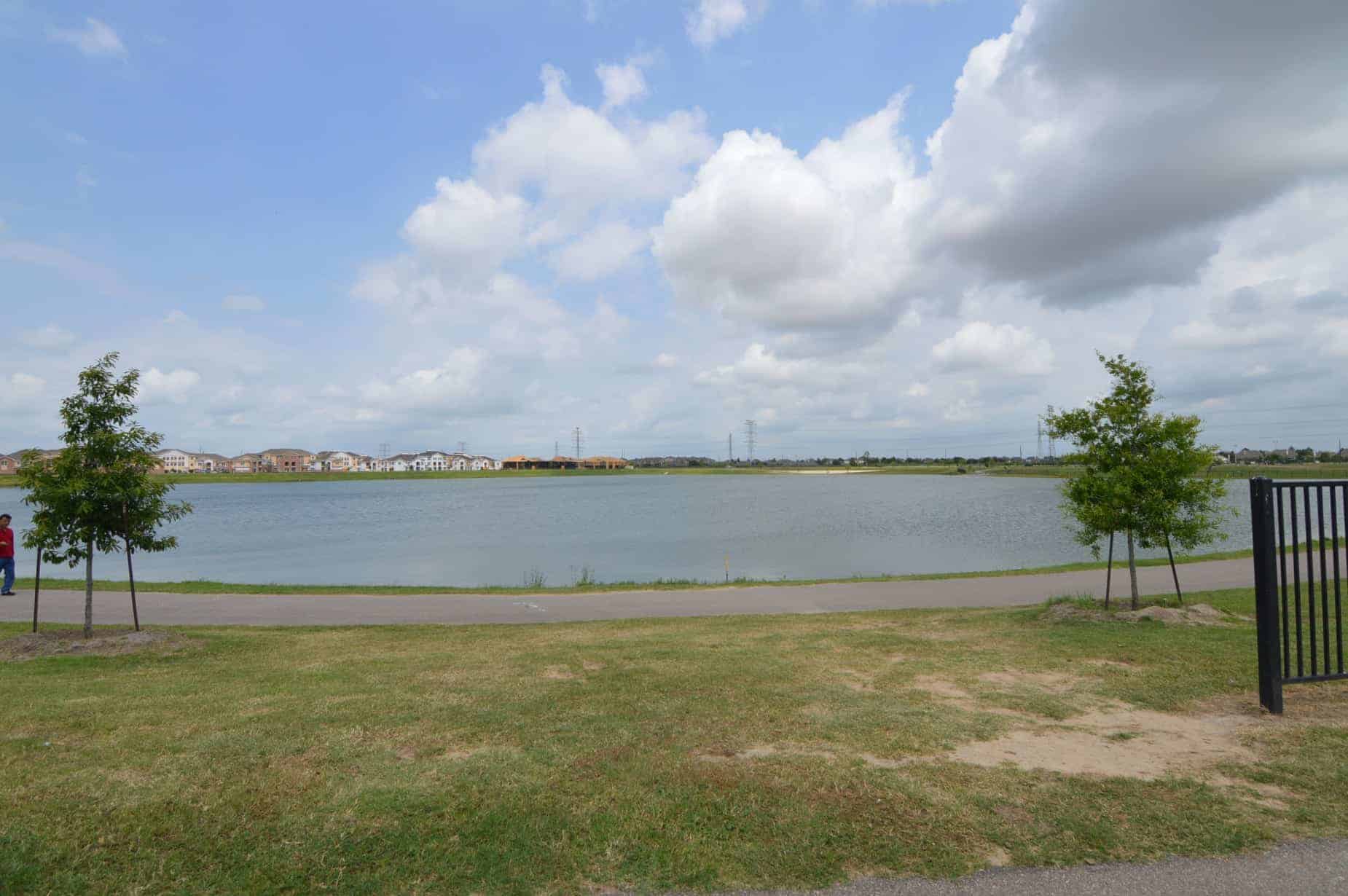Goforth Park Houston TX View of Lake from Hike & Bike Trail