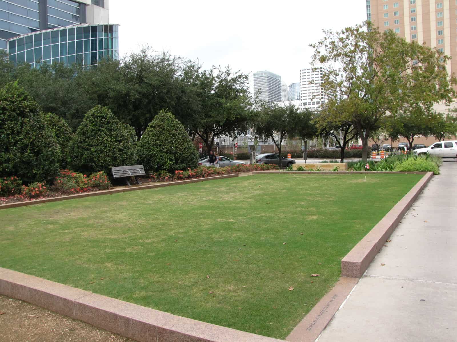 Discovery Green Putting Green in Downtown Houston TX