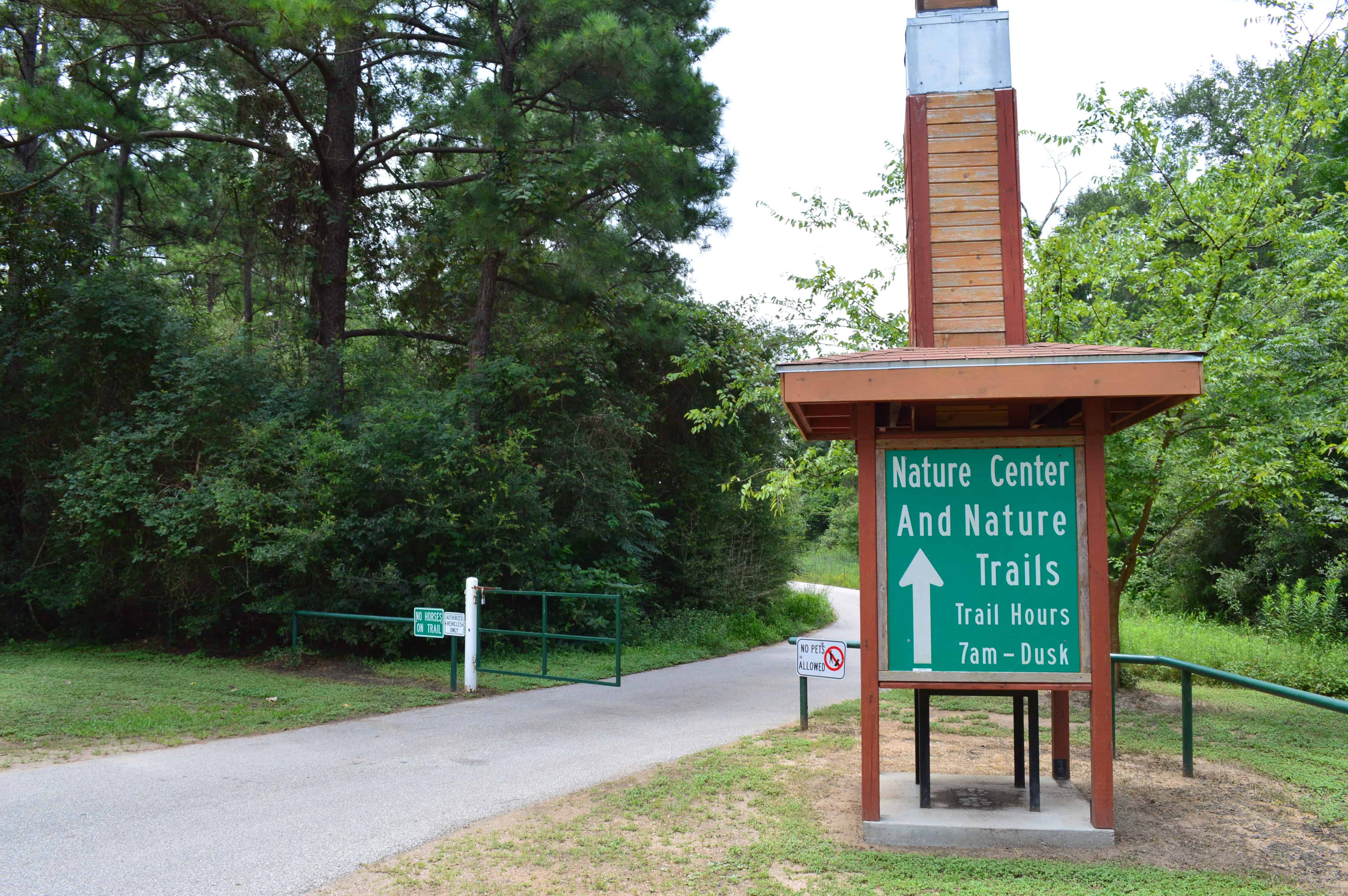 Kleb Woods Nature Center Nature Trails Sign