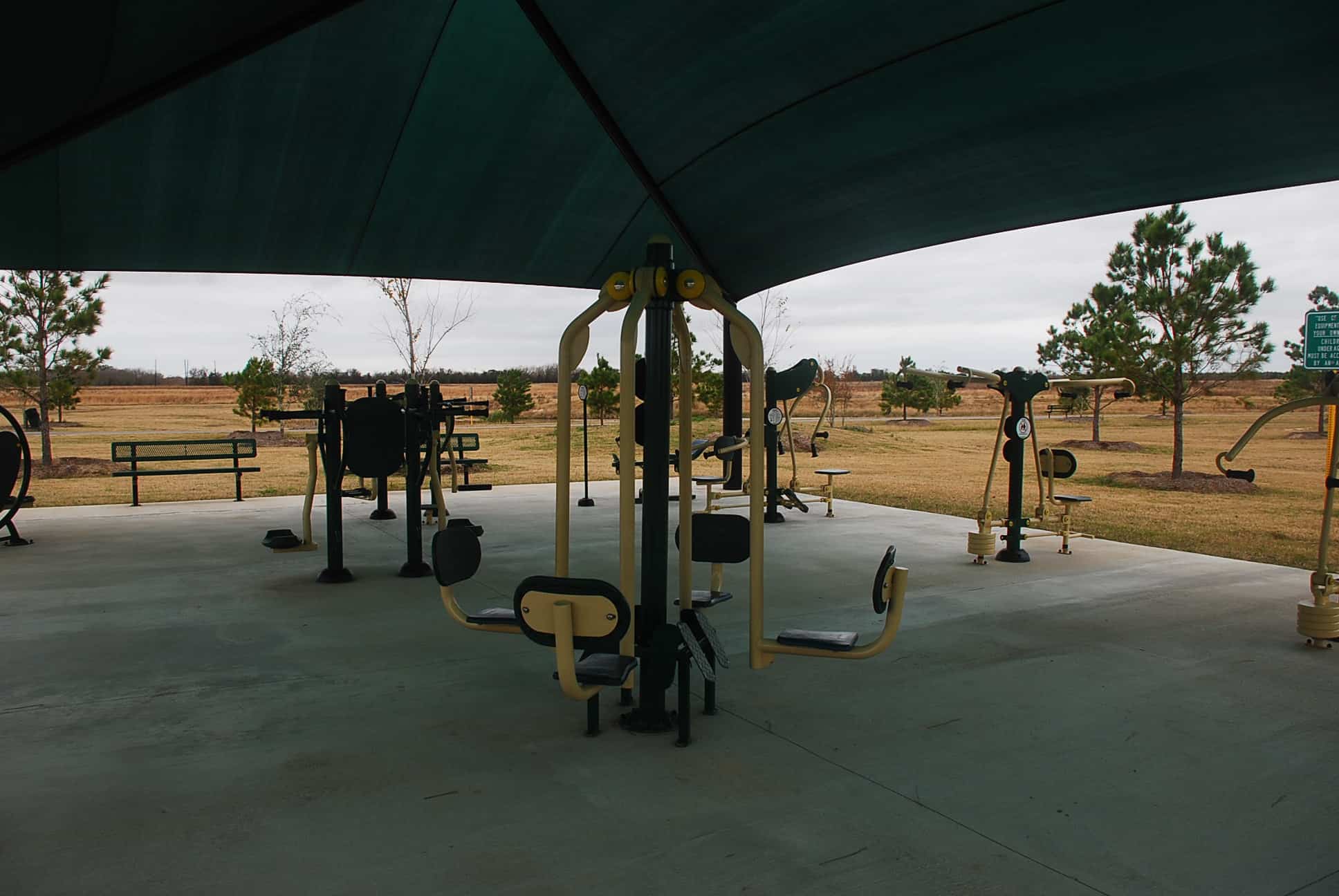 Exercise Equipment at John Paul Landing Park at W parking lot off West Rd