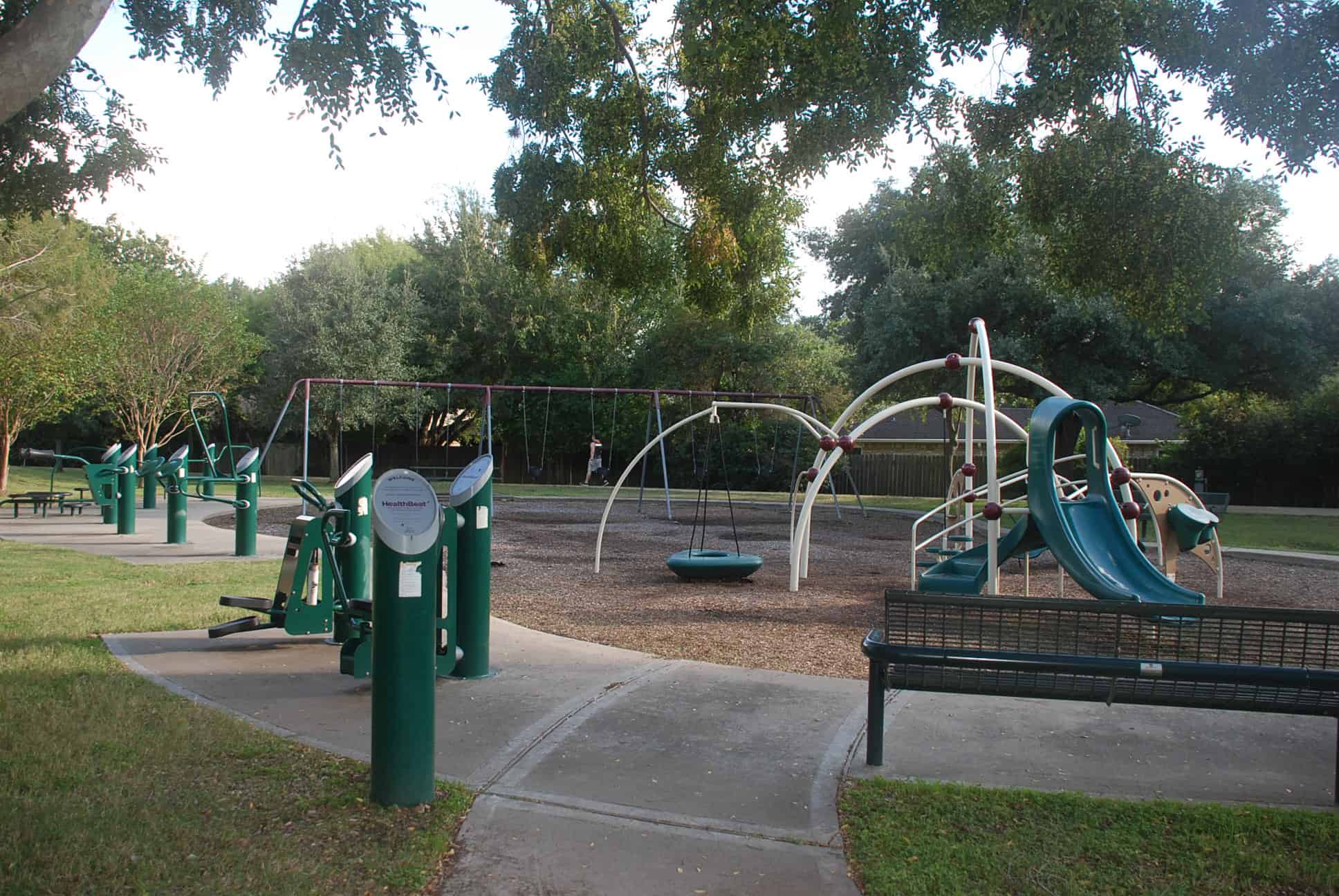 Hearthstone Park Exercise Stations and Playground