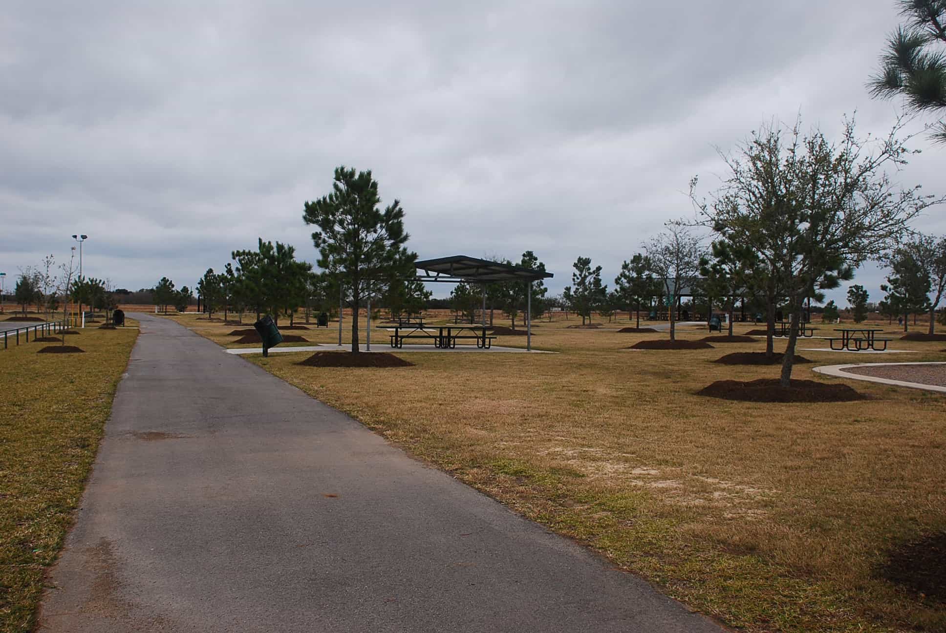 John Paul Landing Park Picnic Areas at western parking lot off West Rd