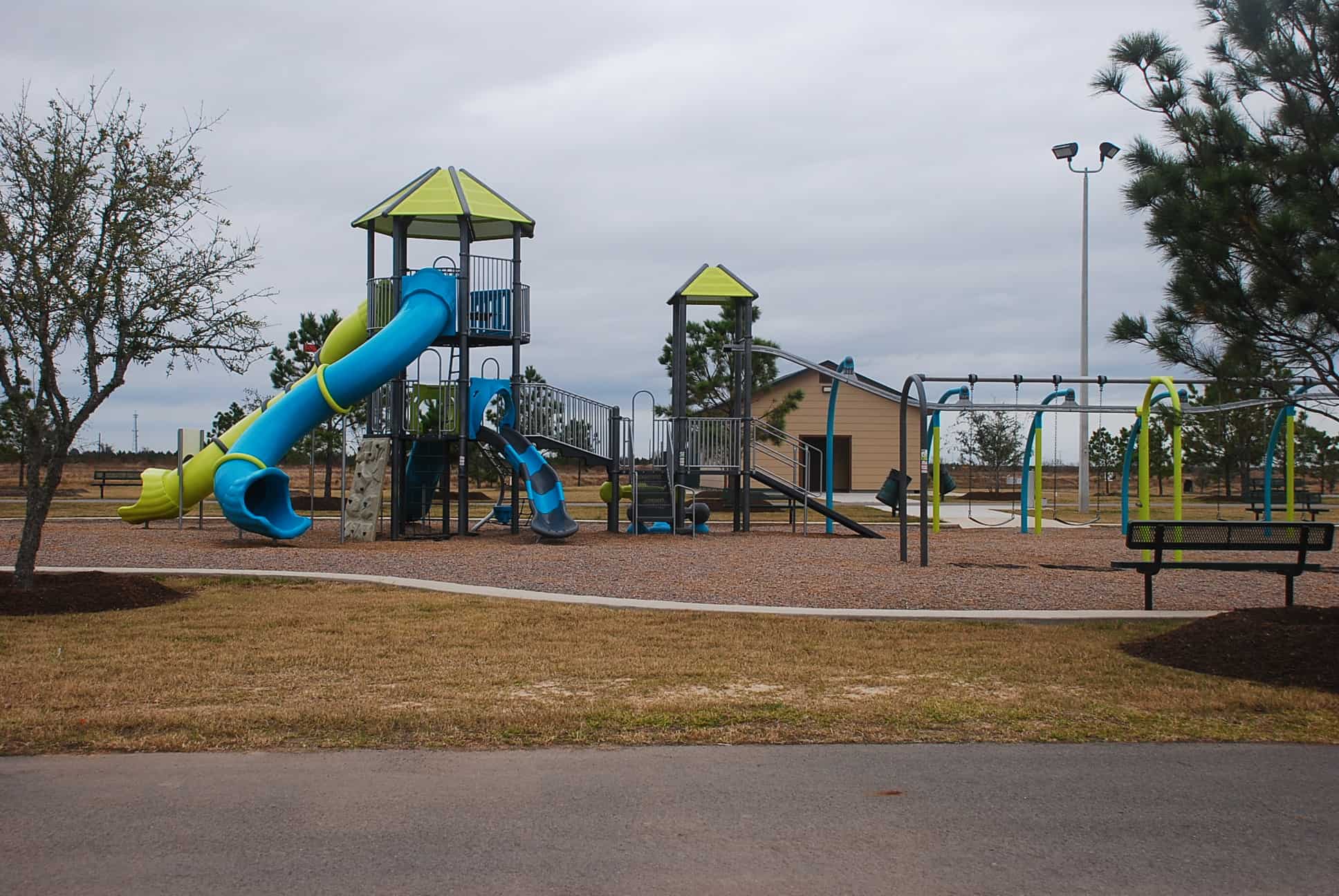 Playground and Restrooms at John Paul Landing Park