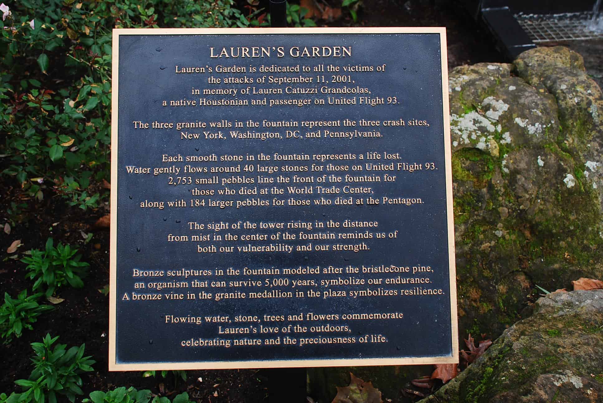 Laurens Garden Plaque at Market Square Park