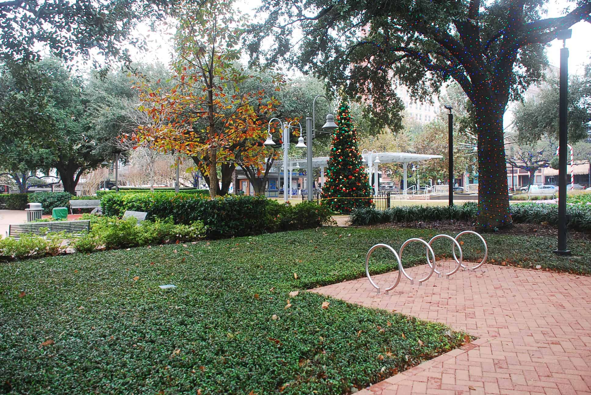 Market Square Park Decorated for the Holidays