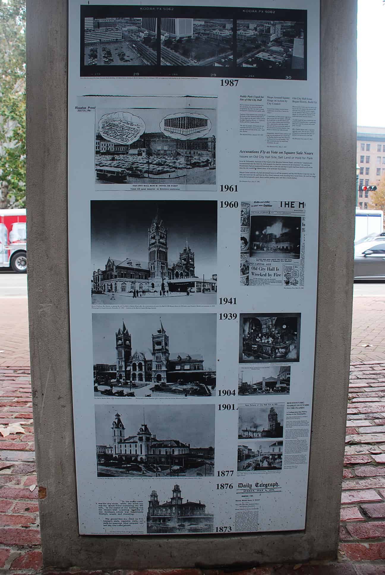 Old Market Square Park Timeline 1873-1987