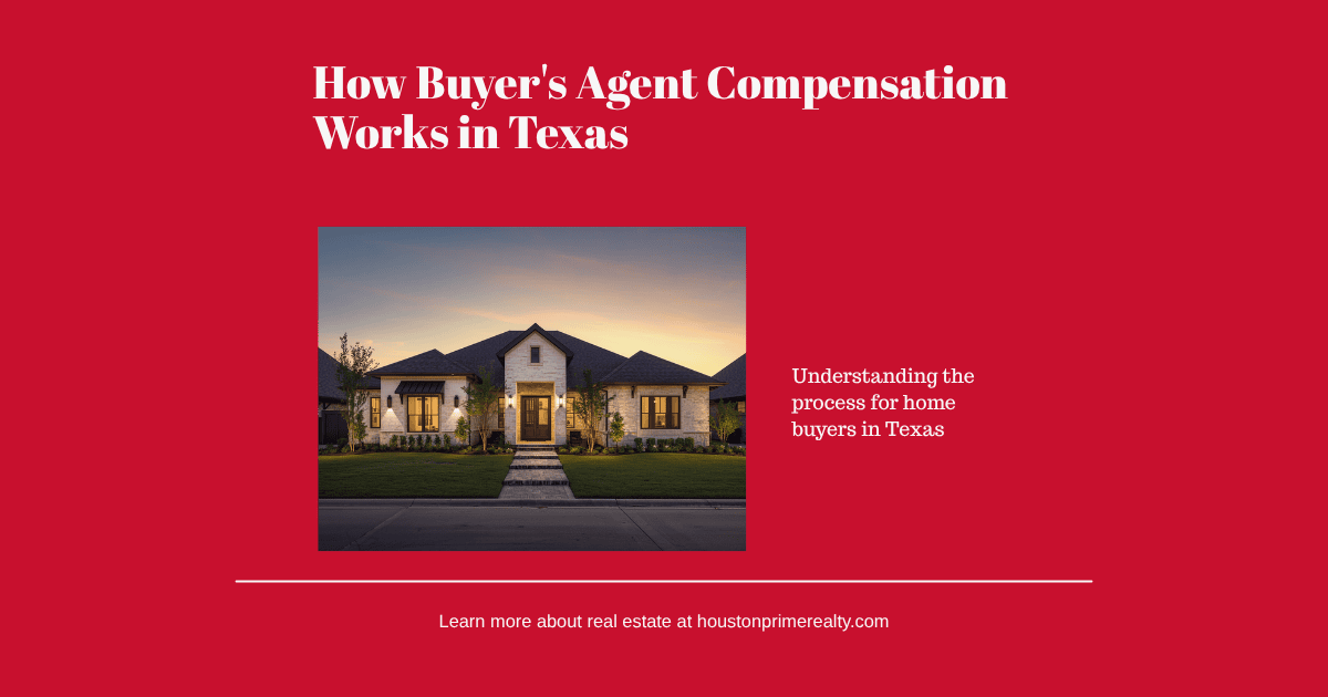 Houston Prime Realty blog card: How Buyer's Agent Compensation Works in Texas