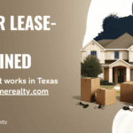 What is a seller lease-back — Texas suburban home with moving boxes, explaining rent-back agreements after closing