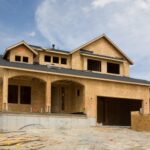 New construction home under construction in the Houston area
