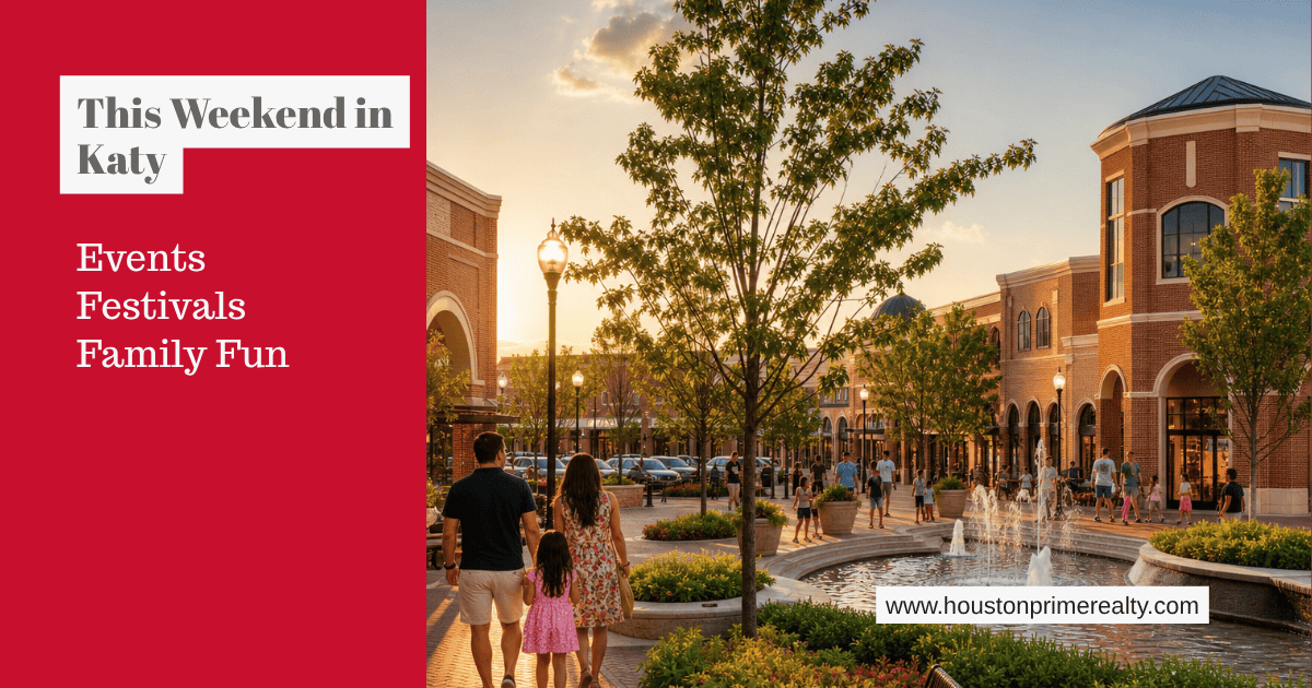 This Weekend in Katy — events, festivals and family fun, with the LaCenterra at Cinco Ranch plaza in Katy, Texas