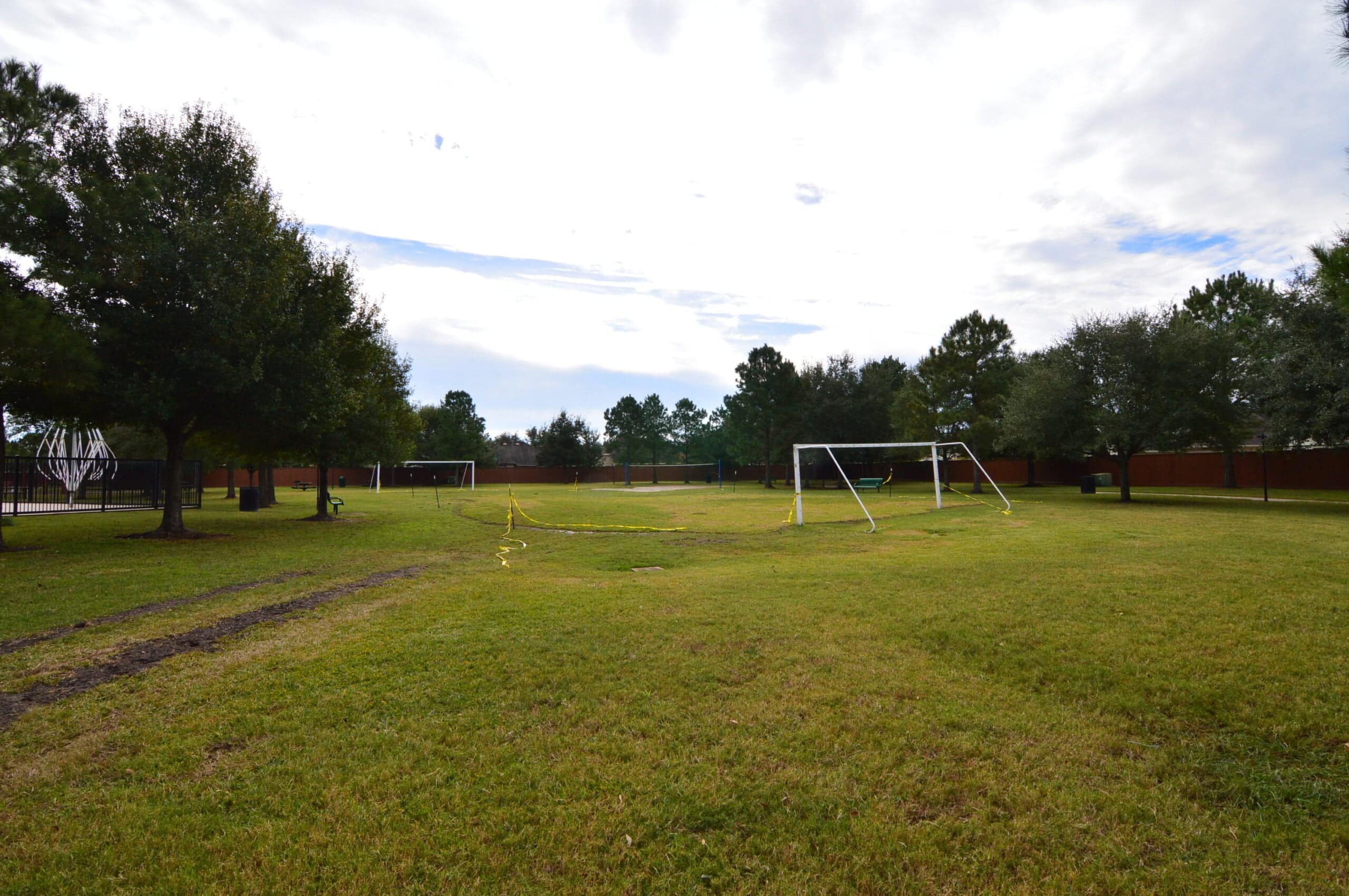 Soccer field in a Westgate park area, Cypress TX 77433