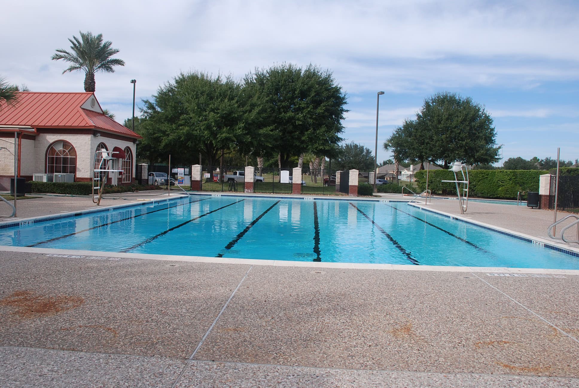 Lap pool at the Stone Gate recreation center, Houston TX