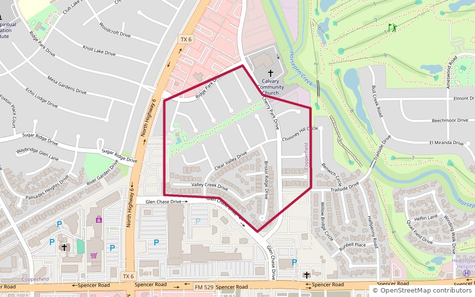 Copperfield Place boundary map โ Houston 77095
