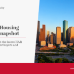Houston housing market June 2026 snapshot card with Houston skyline
