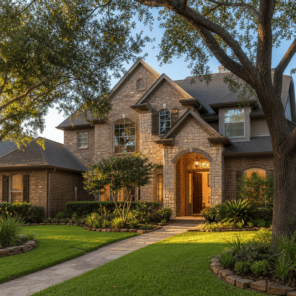 Texas buyer representation agreement — open front door of a Houston-area home before a showing