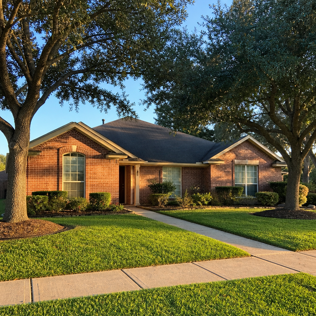 Well-kept brick home in a Houston suburb — buy a foreclosed home in Houston