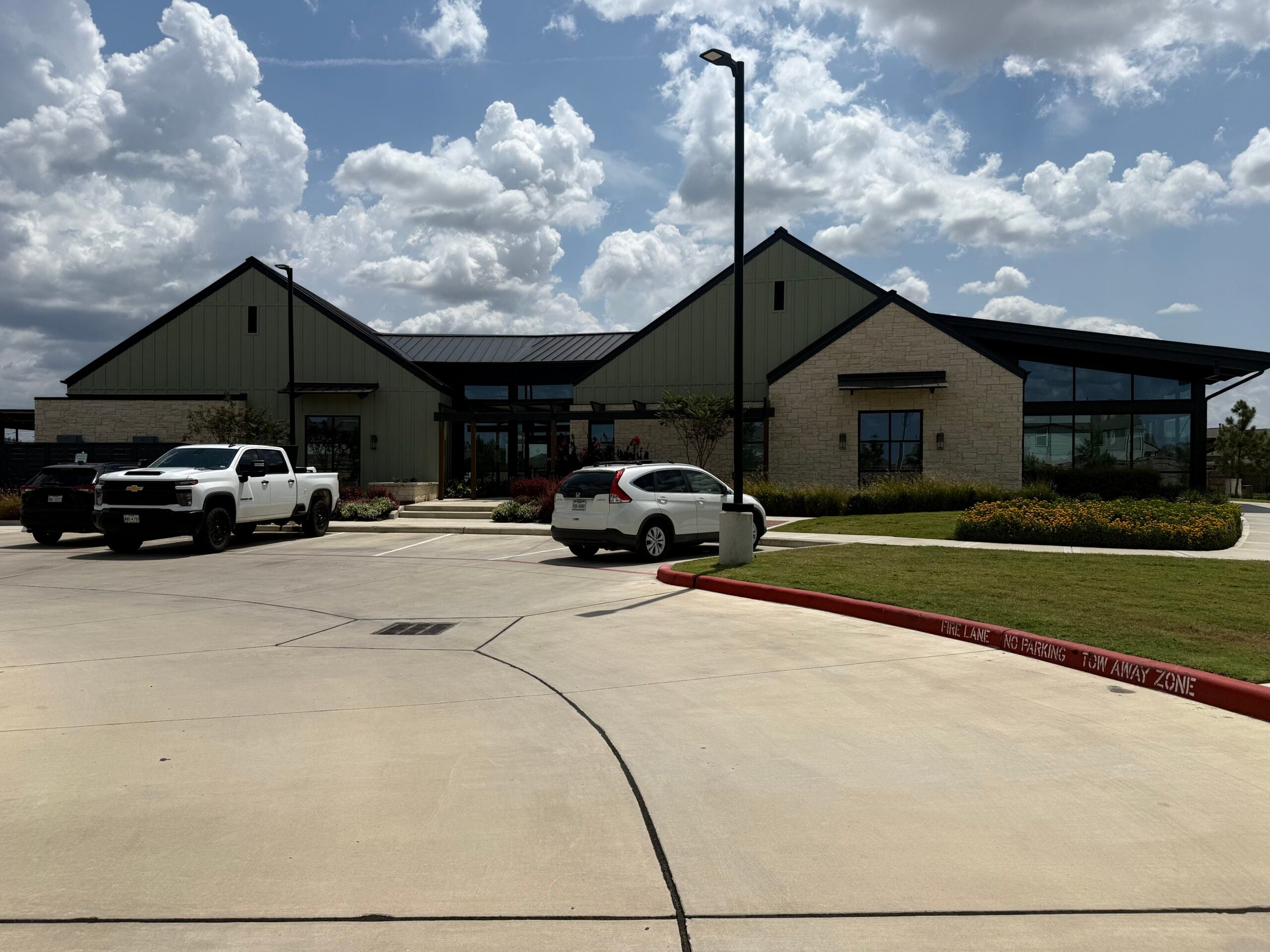 Amenity Village recreation center building at Cypress Green in Hockley, TX