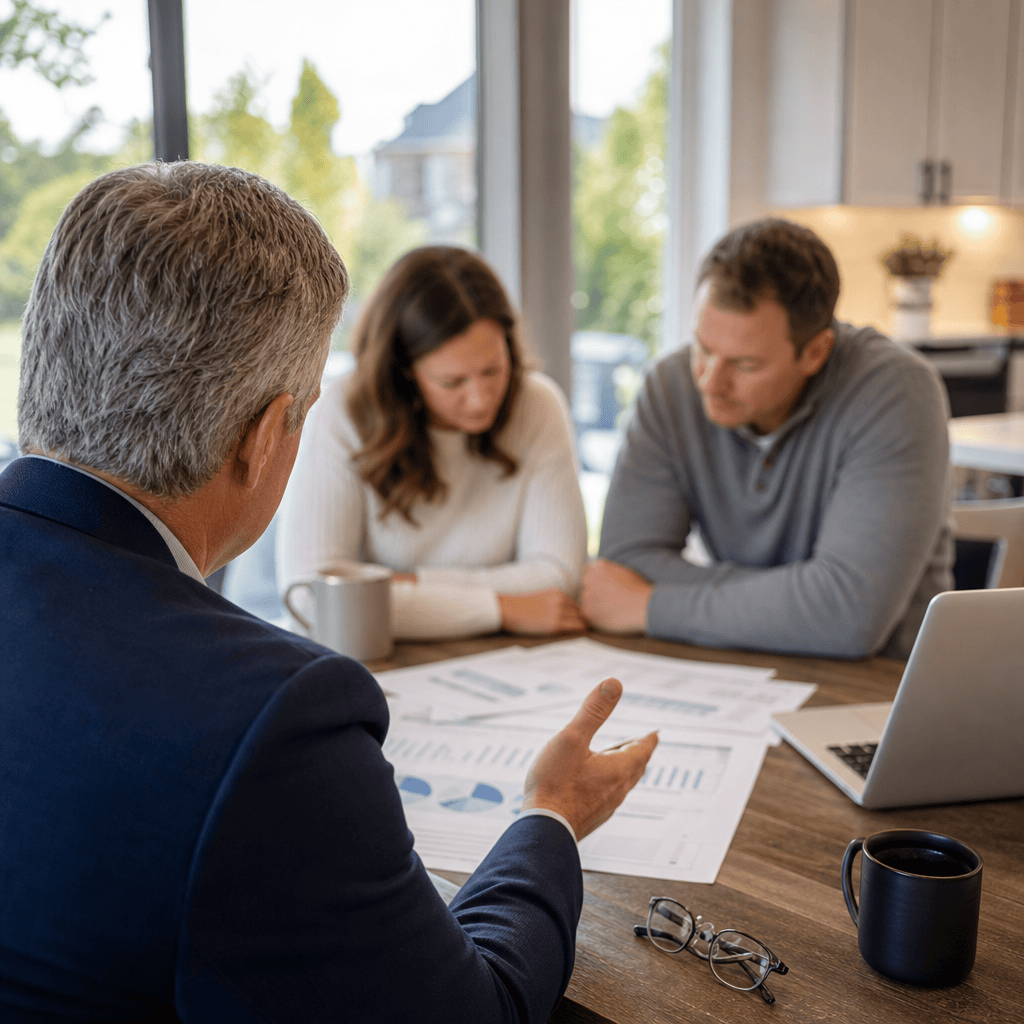 A Houston listing consultation at the kitchen table — questions to ask a realtor when selling