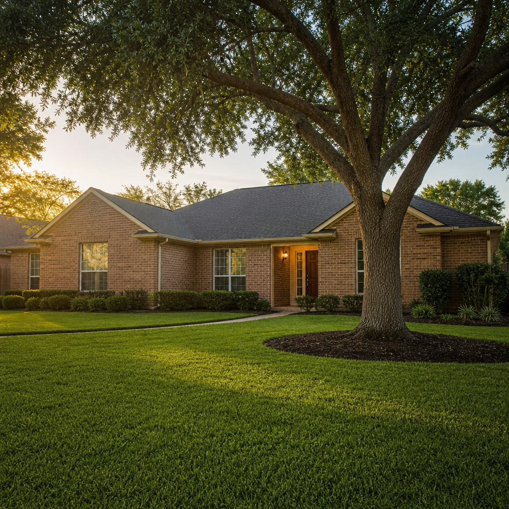 A well-kept Houston home in morning light — you can sell your house before foreclosure and protect your equity