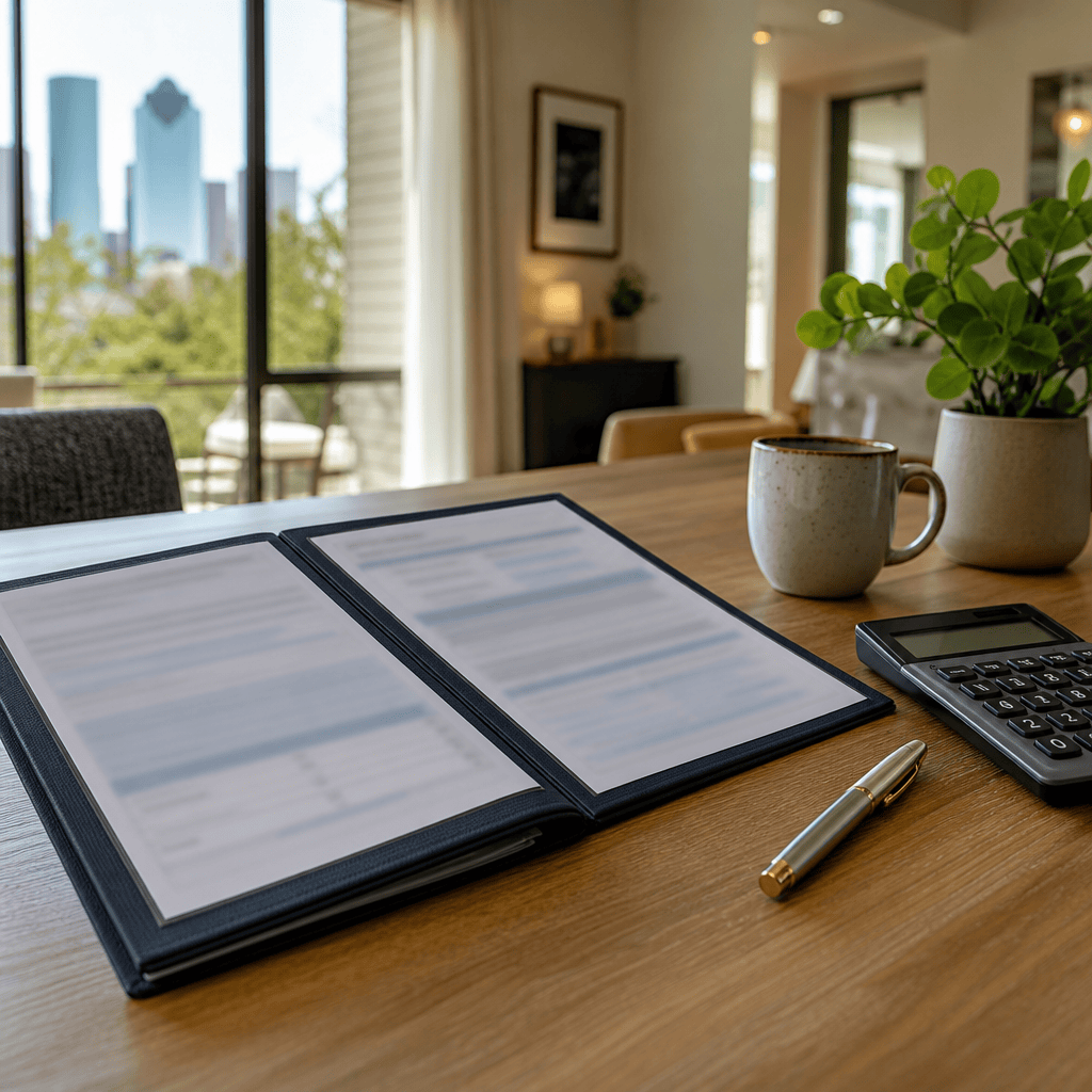 Seller reviewing an insurance policy before answering the seller's disclosure insurance questions