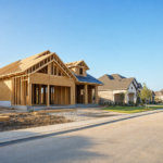 Buyer's agent for new construction — new home being framed in a growing Houston-area community