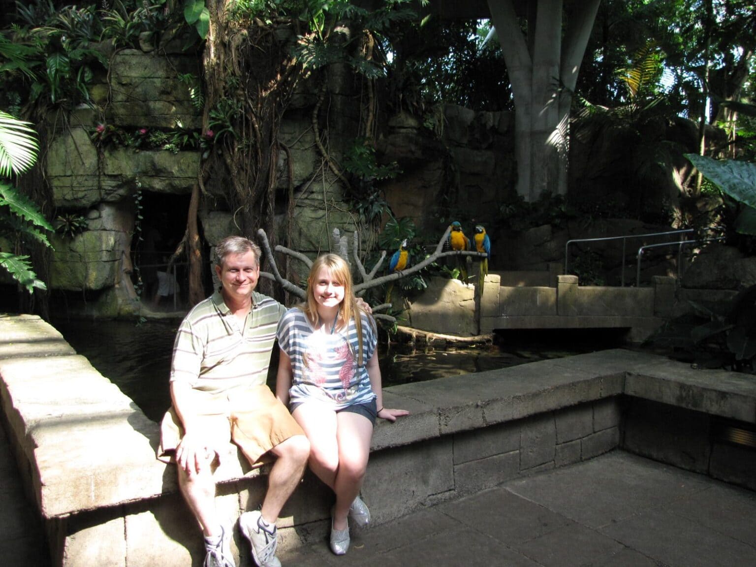 Inside the Rainforest Pyramid at Moody Gardens in Galveston, TX