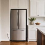 Free-standing refrigerator plugged into a Texas kitchen wall, the kind of appliance that goes on a non-realty items addendum